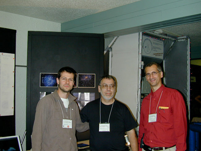 Deux astronomes du club amateur de Drummondville ayant collaboré au projet de Beaulieu.